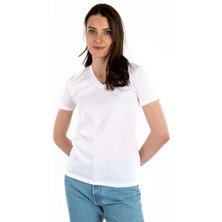 Story Of Basics V Yaka Kısa Kollu Kadın T-Shirt