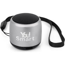 You Smart YS101 Mini Gri Bluetooth Hoparlör Ses Bombası