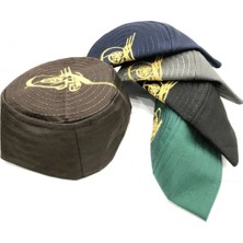 Hediyeleşin Namaz Takkesi Osmanlı Tuğralı Takke 1 Paket 12 Adet