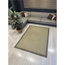 Freya Home Hav Toz Vermez Kolay Temizlenen Modern Dokuma Taban Sisal Serisi Bej-Kahve