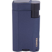 Cohiba Çift Torch Lacivert Desenli Puro Çakmağı