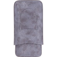 PremiumQuality Pq Timsah Desenli Deri Üçlü Puro Kılıfı