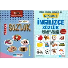 Evrensel İletişim Yayınları Ilkokul Resimli Türkçe + Ingilizce Sözlük Seti 2 Kitap 2023