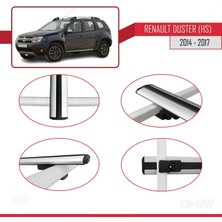 Renault Duster (Hs) 2014-2017 Arası ile Uyumlu Basıc Model Ara Atkı Tavan Barı Gri 3 Adet