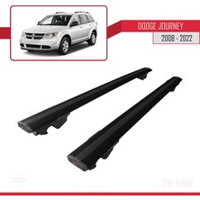 Dodge Journey 2008 ve Sonrası ile Uyumlu Hook Model Anahtar Kilitli Ara Atkı Tavan Barı Siyah