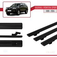 Vauxhall Frontera Sport 1999-2004 Arası ile Uyumlu Basıc Model Ara Atkı Tavan Barı Siyah 3 Adet