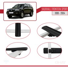 Vauxhall Frontera Sport 1999-2004 Arası ile Uyumlu Basıc Model Ara Atkı Tavan Barı Siyah 3 Adet