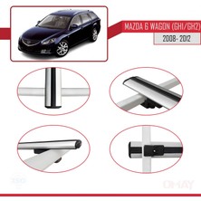 Mazda 6 Wagon (Gh1/gh2) 2008-2012 Arası ile Uyumlu Basıc Model Ara Atkı Tavan Barı Gri 3 Adet