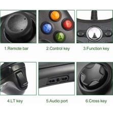 Hobimtek Xbox 360 Controller Pc Kablolu Oyun Kolu 2,20M USB Kablolu Oyun Kolu Gamepad Joystick Controller