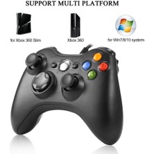 Hobimtek Xbox 360 Controller Pc Kablolu Oyun Kolu 2,20M USB Kablolu Oyun Kolu Gamepad Joystick Controller