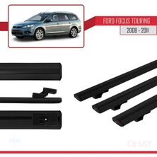 Ford Focus Tourıng 2008-2011 Arası ile Uyumlu Basıc Model Ara Atkı Tavan Barı Siyah 3 Adet