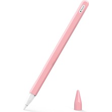 Microsonic Apple Pencil (2. Nesil) Kılıf Mat Silikon V2 Pembe