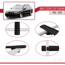 Bmw 5 Serisi (E39) Tourıng 1995-2003 Arası ile Uyumlu Basıc Model Ara Atkı Tavan Barı Siyah 3 Adet