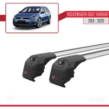 Volkswagen Golf Varıant (Mk7-5g) 2013-2020 Arası ile Uyumlu Ace-2 Ara Atkı Tavan Barı Gri