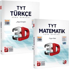 3D Yayınları 2024 TYT Türkçe ve Matematik Soru Bankası Seti