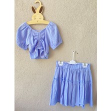 Lila Butik Kız Çocuk Etekli Takım