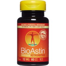 Nutrex BioAstin Hawaii Bioastin Hawaiian Astaxanthin 12 mg 60 Softgel Kapsül Abd'den
