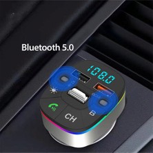 Newface Earldom M74 Bluetooth Usb3.0 Dijital Fm Transmitter - Siyah