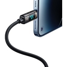 Mcdodo CA-3620 Dijital Ekranlı iPhone Için Şarj & Data Kablosu 1.2m - Siyah
