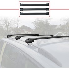 Omad Renault Duster (Hs) 2014-2017 Arası ile Uyumlu Ace-1 Ara Atkı Tavan Barı Siyah 3 Adet Bar