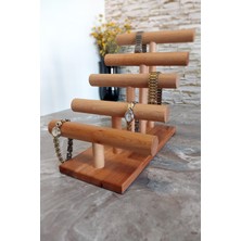 K&G Foot Rest Bilezik Bileklik Saat Takı Organizer Ahşap Askısı 27CM Takı Standı Askılık Takı Aksesuar Düzenleyici