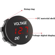 IoT KAAN Su Geçirmez 12 Volt Dijital Voltmetre Karavan Marin