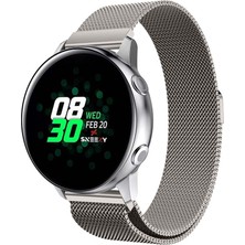 Huawei Watch Gt 3 Elegant – Active 42MM Uyumlu 20MM Woven Wire Metal Hasır Kordon