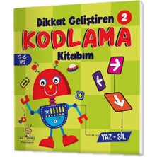 Yükselen Zeka 3-6 Yaş Kodlama Kitabım Seti Yaz-Sil
