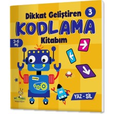 Yükselen Zeka 3-6 Yaş Kodlama Kitabım Seti Yaz-Sil