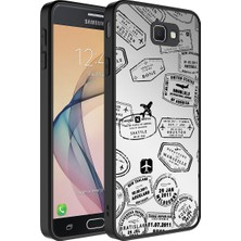 Fibaks Samsung Galaxy J7 Prime Kılıf Aynalı Kamera Korumalı Parlak Renkli Sert Mirror Kapak