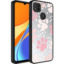 Fibaks Xiaomi Redmi 9c Kılıf Aynalı Kamera Korumalı Parlak Renkli Sert Mirror Kapak