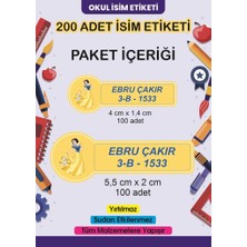 Lizpo Decor Kişiye Özel Okul Etiketi Kalem Defter Sticker Okula Dönüş Pamukprenses 200 Adet