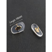 Gözlük Reyonu 1 Çift Gözlük Silikon Rayban Kancalı Burunluk (2 Adet) Kancalı