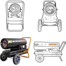 Kurutek Ktd-50 Bacasız Mazotlu Isıtıcı