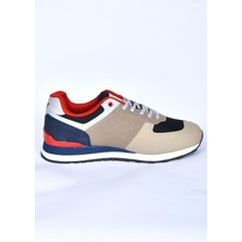 Walkway Benin M Bej-Lacivert-Kırmızı Erkek Spor Ayakkabı