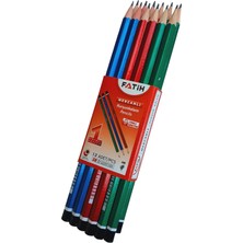 Fatih Mercanlı Kurşun Kalem 12'li Paket Karışık Renkler