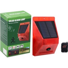 Upway Güneş Enerjili Solar Sesli Alarm Sistemi 129 Db Sesli Pır Hareket Sensörlü Kumandalı