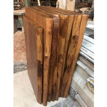 Bintaş Mobilya Kütük Masa Üstü Tablası Ceviz Rengi 110X75.CM
