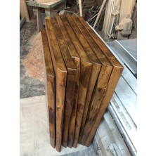 Bintaş Mobilya Kütük Masa Üstü Tablası Ceviz Rengi 110X75.CM