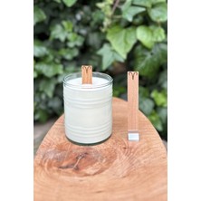 Rufus Concept Ahşap Mum Fitili ve Yapışkanlı Fitil Sehpası 10 Adet (15x100x0,5mm) KOÇ BURCU MODEL-2