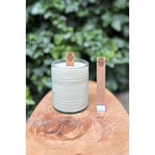 Rufus Concept Ahşap Mum Fitili ve Yapışkanlı Fitil Sehpası 10 Adet (15x100x0,5mm) FATMA ANA ELİ