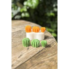 Ball Mini Üçlü Sukulent Mum Kalıbı (Silikon)