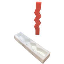 Rufus Concept Zigzag Uzun Silikon Mum Kalıbı