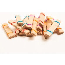 Ahşap Mum Fitili - 20 Adet ( 75MM x 15MM x 0,5mm )