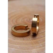 HD Marketim Küpe Çelik Kadın Erkek Halka Ithal 316 L Paslanmaz Kararmaz 5 mm