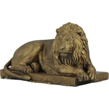 Evene Dekoratif Biblo Yeleli Aslan Heykel El Yapımı Hediyelik Süs Eşyası Model Aslan3