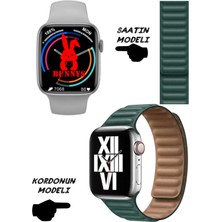 Rabbit Store Apple Iphone Uyumlu Akıllı Saat Nfc Özellikli Bt Konuşma Özellikli Watch 8 Akıllı Saat Deri Krdn