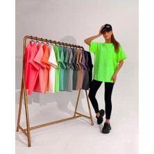 Oversize Kısa Kollu T-Shirt-Tayt Takım 0038