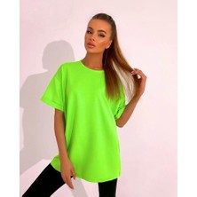 Oversize Kısa Kollu T-Shirt-Tayt Takım 0038