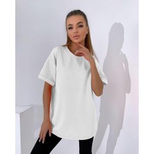 Oversize Kısa Kollu T-Shirt-Tayt Takım 0038